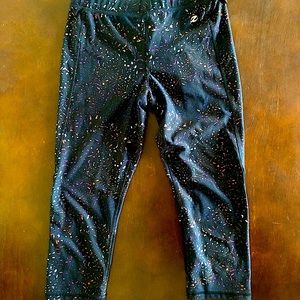 Black leggings with draw strings